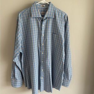 Peter Millar Men’s Plaid Button Down Shirt - Size Extra Large